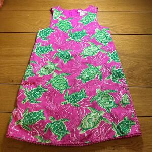 Tommy Bahama turtle tropical girls dress 6-7